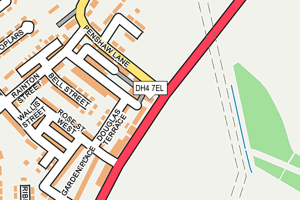 DH4 7EL map - OS OpenMap – Local (Ordnance Survey) DH4 7EL map - OS OpenMap – Local (Ordnance Survey)