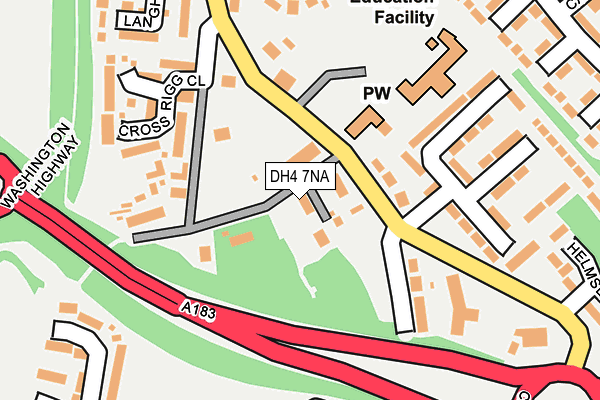 DH4 7NA map - OS OpenMap – Local (Ordnance Survey) DH4 7NA map - OS OpenMap – Local (Ordnance Survey)
