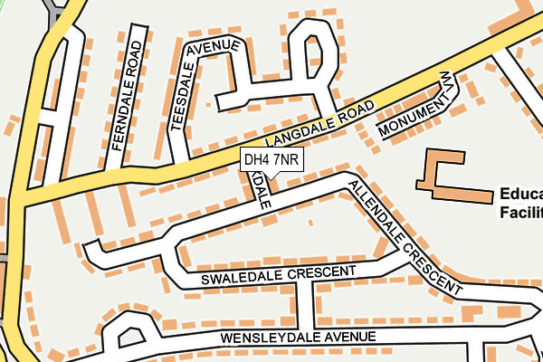 DH4 7NR map - OS OpenMap – Local (Ordnance Survey) DH4 7NR map - OS OpenMap – Local (Ordnance Survey)
