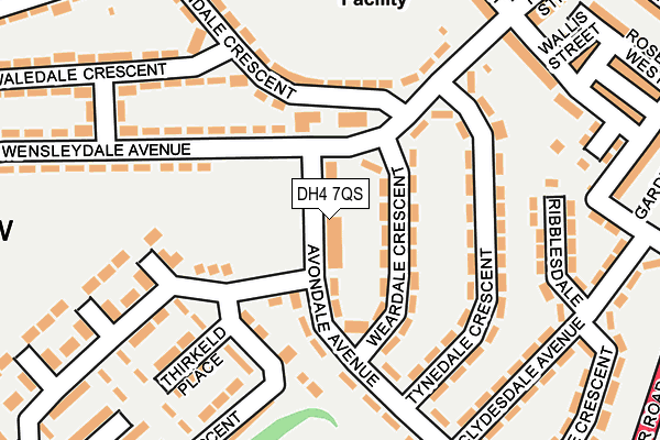 DH4 7QS map - OS OpenMap – Local (Ordnance Survey) DH4 7QS map - OS OpenMap – Local (Ordnance Survey)