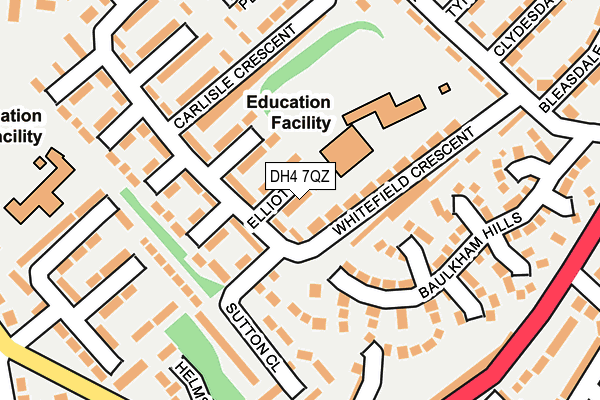 DH4 7QZ map - OS OpenMap – Local (Ordnance Survey) DH4 7QZ map - OS OpenMap – Local (Ordnance Survey)