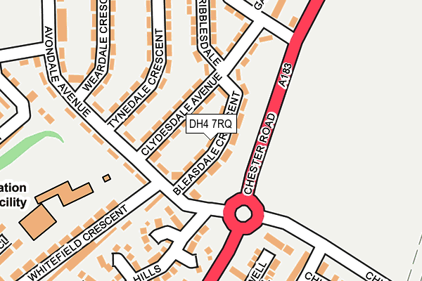 DH4 7RQ map - OS OpenMap – Local (Ordnance Survey) DH4 7RQ map - OS OpenMap – Local (Ordnance Survey)
