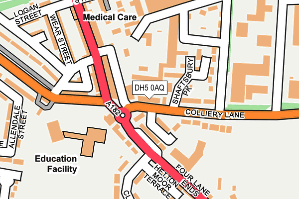 DH5 0AQ map - OS OpenMap – Local (Ordnance Survey) DH5 0AQ map - OS OpenMap – Local (Ordnance Survey)