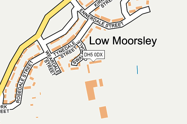 DH5 0DX map - OS OpenMap – Local (Ordnance Survey) DH5 0DX map - OS OpenMap – Local (Ordnance Survey)