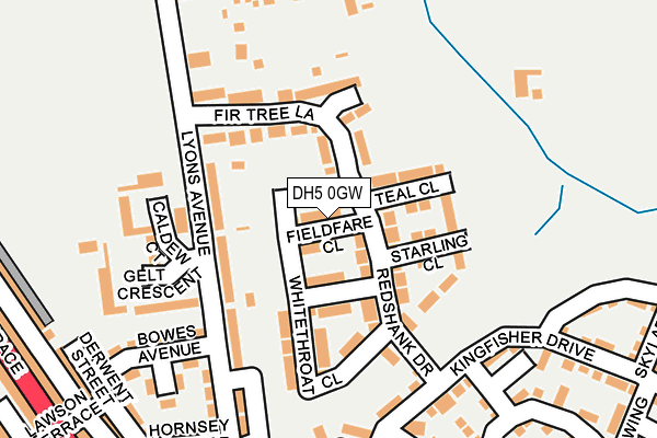 DH5 0GW map - OS OpenMap – Local (Ordnance Survey) DH5 0GW map - OS OpenMap – Local (Ordnance Survey)