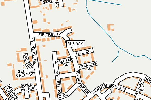 DH5 0GY map - OS OpenMap – Local (Ordnance Survey)