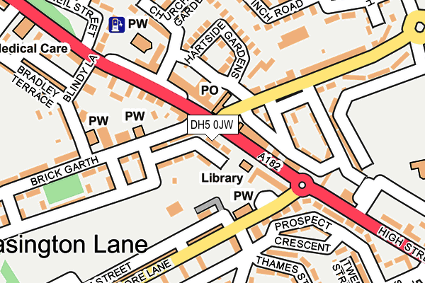 DH5 0JW map - OS OpenMap – Local (Ordnance Survey) DH5 0JW map - OS OpenMap – Local (Ordnance Survey)