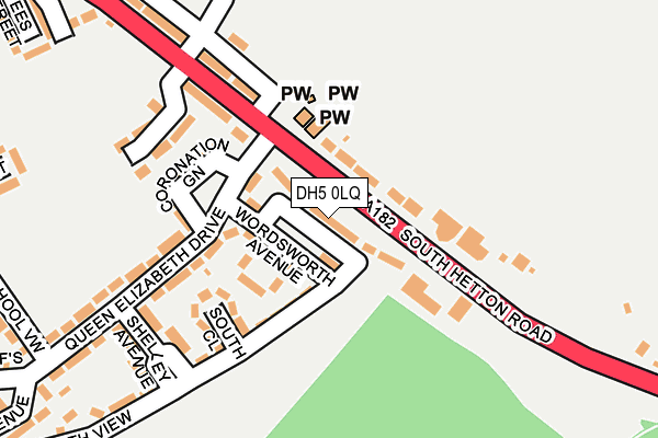 DH5 0LQ map - OS OpenMap – Local (Ordnance Survey) DH5 0LQ map - OS OpenMap – Local (Ordnance Survey)
