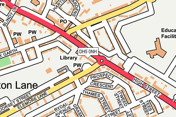 DH5 0NH map - OS OpenMap – Local (Ordnance Survey) DH5 0NH map - OS OpenMap – Local (Ordnance Survey)