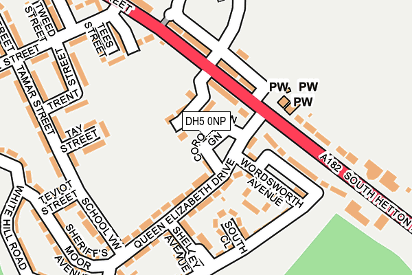 DH5 0NP map - OS OpenMap – Local (Ordnance Survey) DH5 0NP map - OS OpenMap – Local (Ordnance Survey)