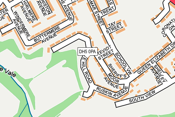 DH5 0PA map - OS OpenMap – Local (Ordnance Survey) DH5 0PA map - OS OpenMap – Local (Ordnance Survey)
