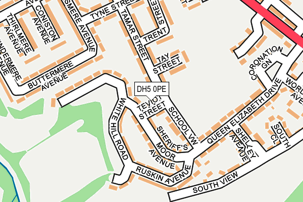 DH5 0PE map - OS OpenMap – Local (Ordnance Survey) DH5 0PE map - OS OpenMap – Local (Ordnance Survey)