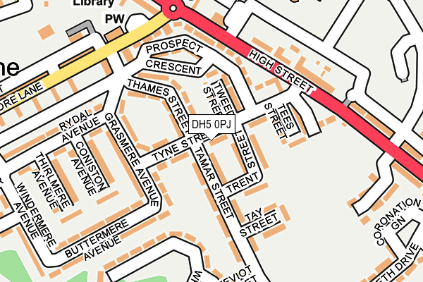 DH5 0PJ map - OS OpenMap – Local (Ordnance Survey) DH5 0PJ map - OS OpenMap – Local (Ordnance Survey)