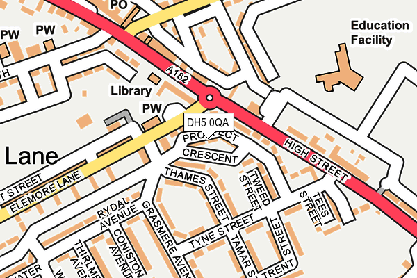 DH5 0QA map - OS OpenMap – Local (Ordnance Survey) DH5 0QA map - OS OpenMap – Local (Ordnance Survey)