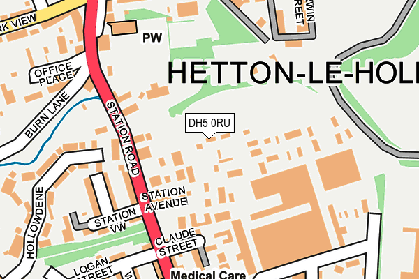 DH5 0RU map - OS OpenMap – Local (Ordnance Survey) DH5 0RU map - OS OpenMap – Local (Ordnance Survey)
