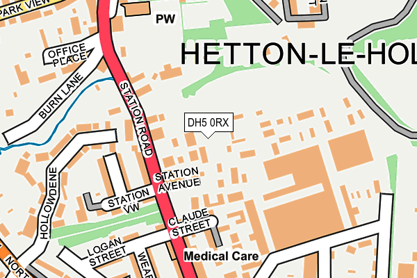 DH5 0RX map - OS OpenMap – Local (Ordnance Survey) DH5 0RX map - OS OpenMap – Local (Ordnance Survey)