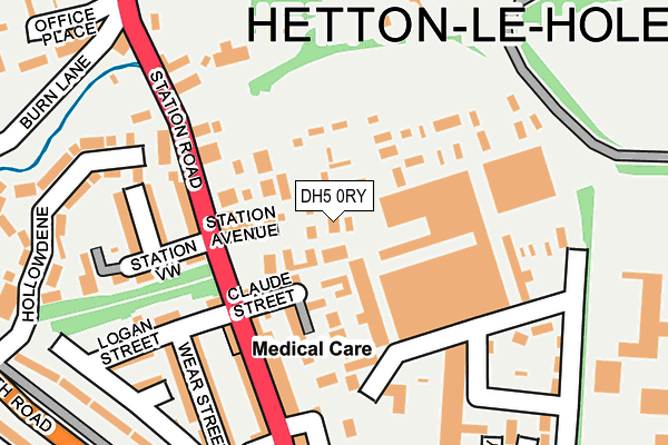 DH5 0RY map - OS OpenMap – Local (Ordnance Survey) DH5 0RY map - OS OpenMap – Local (Ordnance Survey)