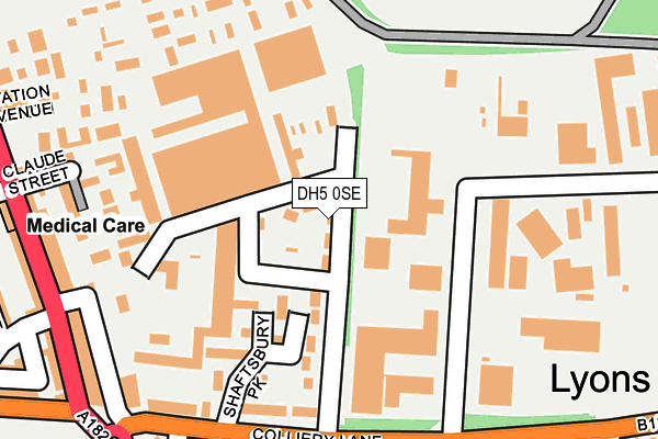 DH5 0SE map - OS OpenMap – Local (Ordnance Survey) DH5 0SE map - OS OpenMap – Local (Ordnance Survey)