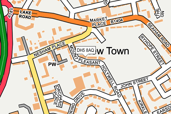 DH5 8AQ map - OS OpenMap – Local (Ordnance Survey)