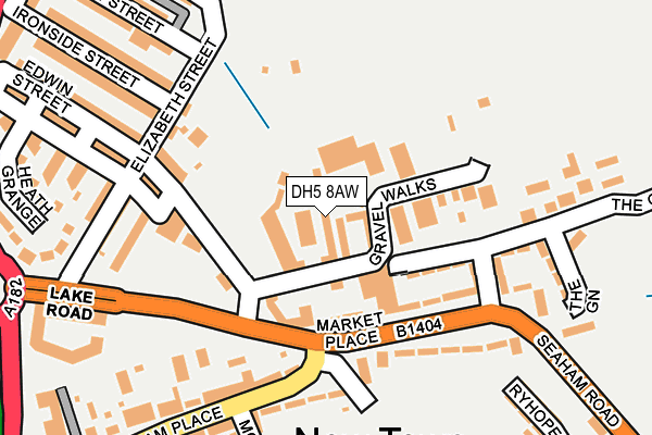 DH5 8AW map - OS OpenMap – Local (Ordnance Survey) DH5 8AW map - OS OpenMap – Local (Ordnance Survey)