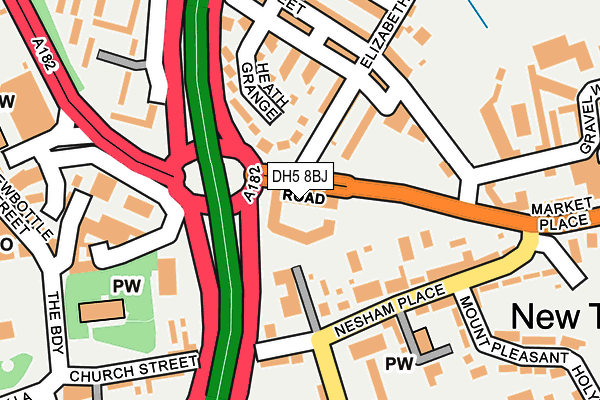 DH5 8BJ map - OS OpenMap – Local (Ordnance Survey) DH5 8BJ map - OS OpenMap – Local (Ordnance Survey)