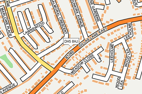DH5 8HJ map - OS OpenMap – Local (Ordnance Survey) DH5 8HJ map - OS OpenMap – Local (Ordnance Survey)