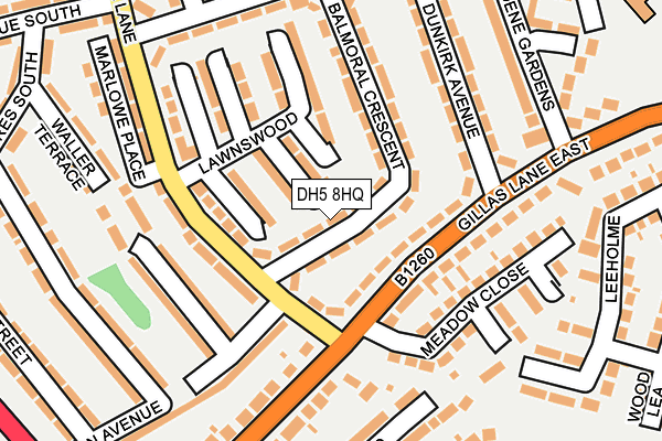 DH5 8HQ map - OS OpenMap – Local (Ordnance Survey) DH5 8HQ map - OS OpenMap – Local (Ordnance Survey)