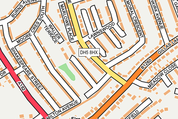 DH5 8HX map - OS OpenMap – Local (Ordnance Survey) DH5 8HX map - OS OpenMap – Local (Ordnance Survey)