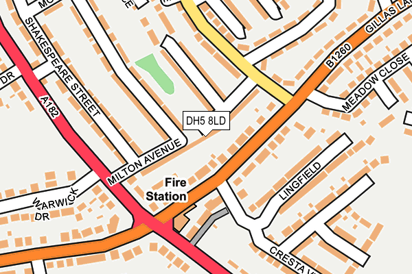 DH5 8LD map - OS OpenMap – Local (Ordnance Survey) DH5 8LD map - OS OpenMap – Local (Ordnance Survey)