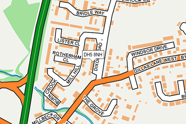 DH5 8NH map - OS OpenMap – Local (Ordnance Survey) DH5 8NH map - OS OpenMap – Local (Ordnance Survey)