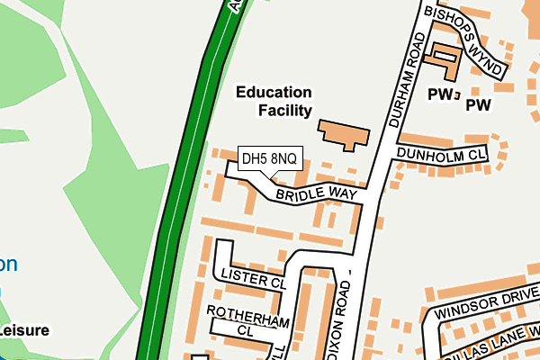 DH5 8NQ map - OS OpenMap – Local (Ordnance Survey) DH5 8NQ map - OS OpenMap – Local (Ordnance Survey)