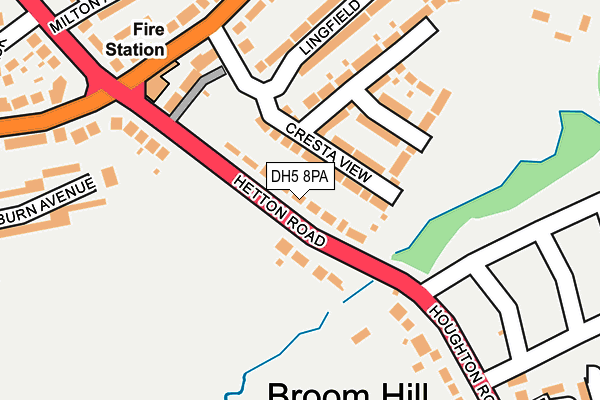 DH5 8PA map - OS OpenMap – Local (Ordnance Survey) DH5 8PA map - OS OpenMap – Local (Ordnance Survey)