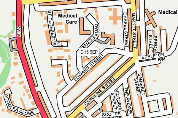 DH5 9EP map - OS OpenMap – Local (Ordnance Survey) DH5 9EP map - OS OpenMap – Local (Ordnance Survey)
