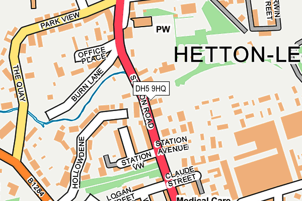 DH5 9HQ map - OS OpenMap – Local (Ordnance Survey) DH5 9HQ map - OS OpenMap – Local (Ordnance Survey)