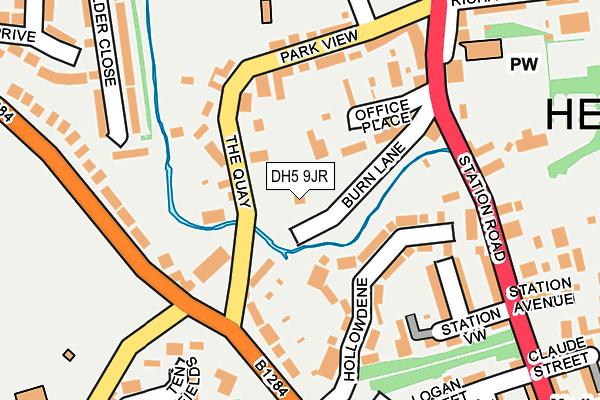 DH5 9JR map - OS OpenMap – Local (Ordnance Survey) DH5 9JR map - OS OpenMap – Local (Ordnance Survey)