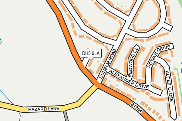 DH5 9LA map - OS OpenMap – Local (Ordnance Survey) DH5 9LA map - OS OpenMap – Local (Ordnance Survey)