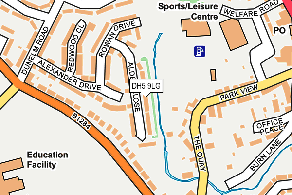 DH5 9LG map - OS OpenMap – Local (Ordnance Survey)