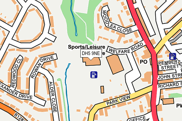 DH5 9NE map - OS OpenMap – Local (Ordnance Survey) DH5 9NE map - OS OpenMap – Local (Ordnance Survey)