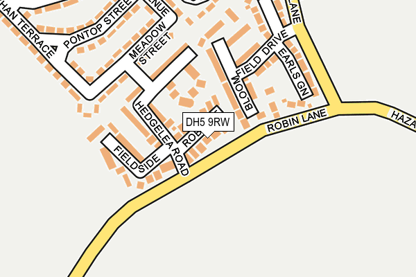 DH5 9RW map - OS OpenMap – Local (Ordnance Survey) DH5 9RW map - OS OpenMap – Local (Ordnance Survey)