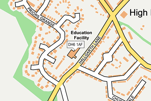DH6 1AF map - OS OpenMap – Local (Ordnance Survey) DH6 1AF map - OS OpenMap – Local (Ordnance Survey)