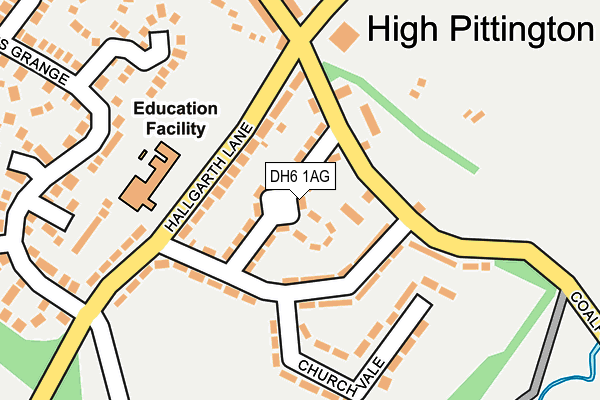 DH6 1AG map - OS OpenMap – Local (Ordnance Survey) DH6 1AG map - OS OpenMap – Local (Ordnance Survey)