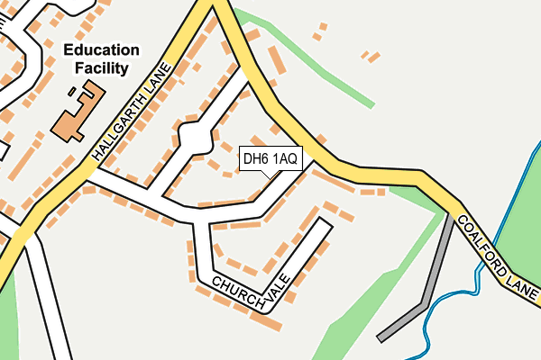 DH6 1AQ map - OS OpenMap – Local (Ordnance Survey) DH6 1AQ map - OS OpenMap – Local (Ordnance Survey)