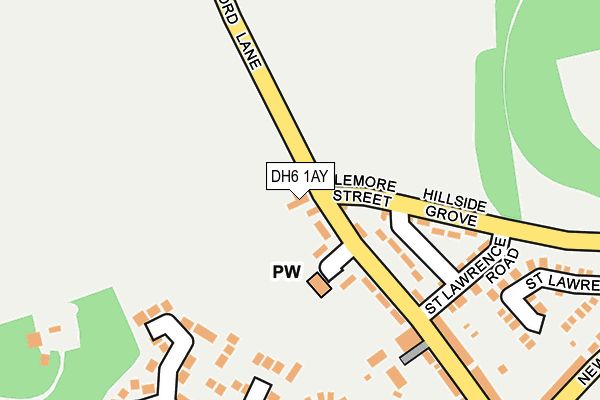 DH6 1AY map - OS OpenMap – Local (Ordnance Survey) DH6 1AY map - OS OpenMap – Local (Ordnance Survey)