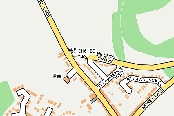 DH6 1BD map - OS OpenMap – Local (Ordnance Survey) DH6 1BD map - OS OpenMap – Local (Ordnance Survey)