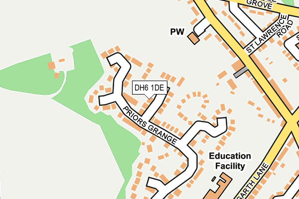 DH6 1DE map - OS OpenMap – Local (Ordnance Survey) DH6 1DE map - OS OpenMap – Local (Ordnance Survey)