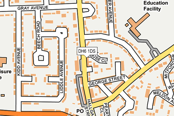 DH6 1DS map - OS OpenMap – Local (Ordnance Survey) DH6 1DS map - OS OpenMap – Local (Ordnance Survey)
