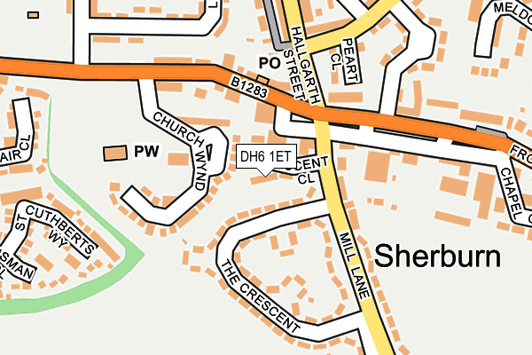 DH6 1ET map - OS OpenMap – Local (Ordnance Survey) DH6 1ET map - OS OpenMap – Local (Ordnance Survey)
