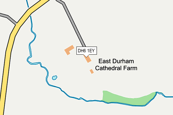 DH6 1EY map - OS OpenMap – Local (Ordnance Survey)
