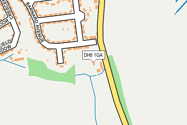 DH6 1GA map - OS OpenMap – Local (Ordnance Survey) DH6 1GA map - OS OpenMap – Local (Ordnance Survey)