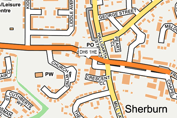 DH6 1HE map - OS OpenMap – Local (Ordnance Survey) DH6 1HE map - OS OpenMap – Local (Ordnance Survey)